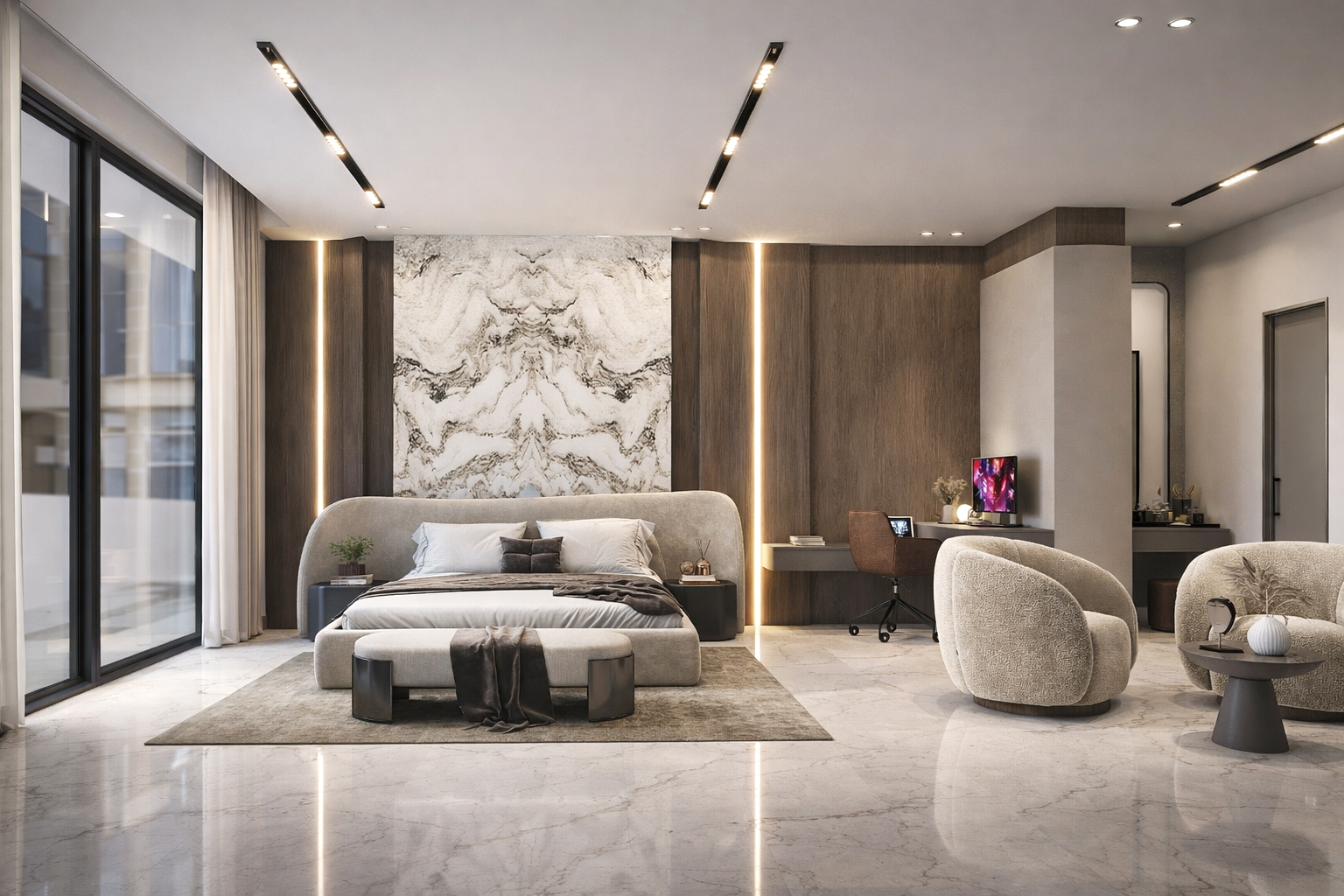 Bedroom at Prime Accra (render), Airport Residential Area, Accra