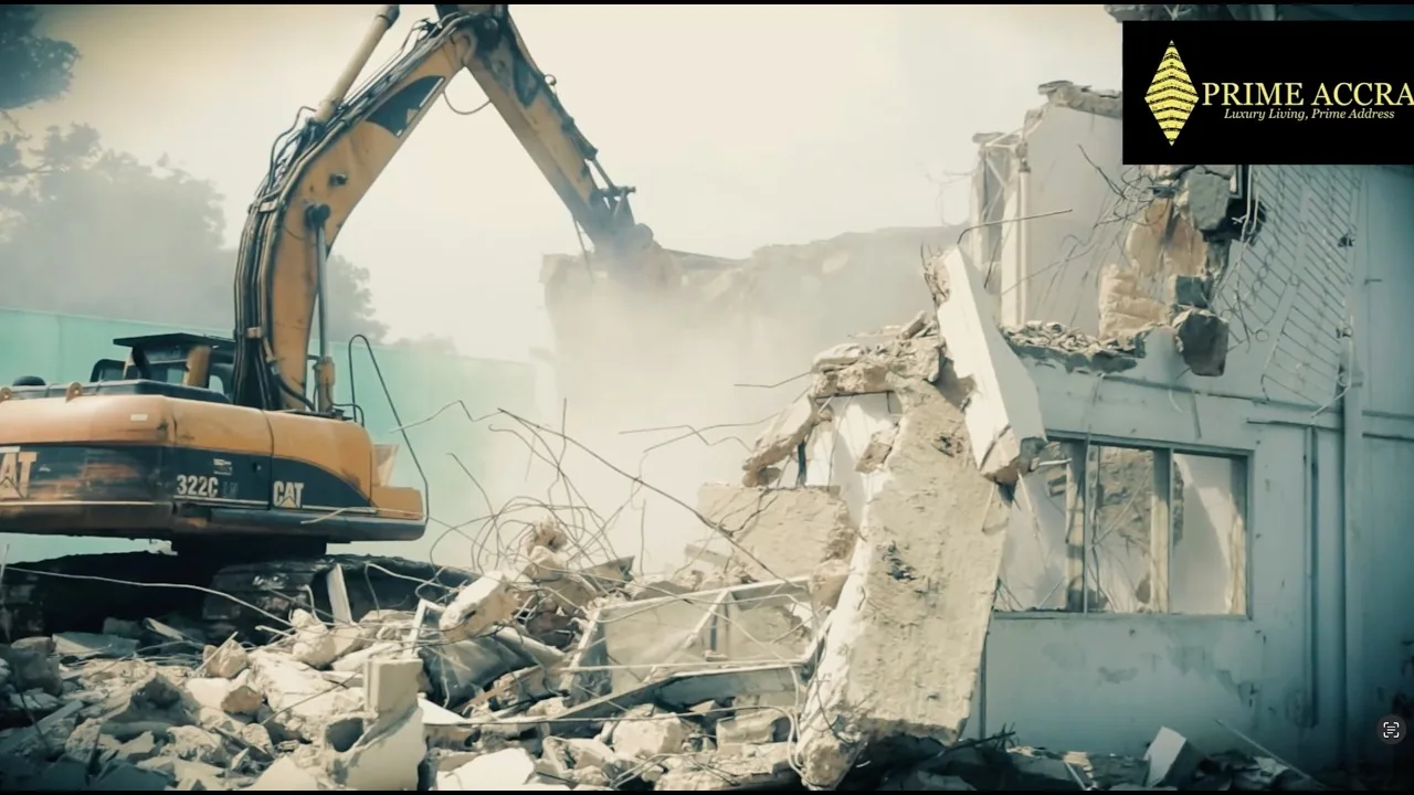 Prime Accra Construction Begins — Prime Accra site footage from August 2026