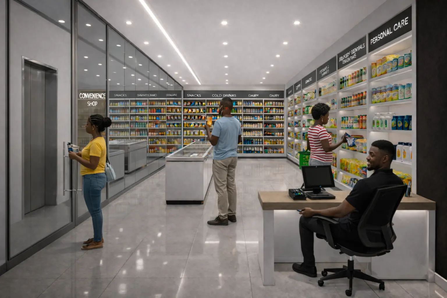 The essentials store at Prime Accra (render), Airport Residential Area, Accra